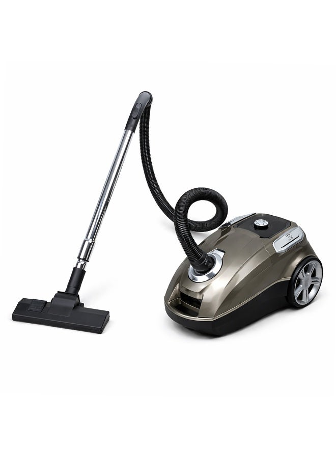 مكنسة كهربائية ديجيتال/سرعات متعددة/ سلك بطول 4 م/ 3 رؤوس تنظيف/ محرك نحاسي بقوة 2800 واط